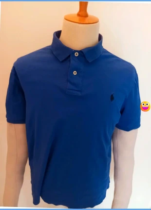 Polo Ralph Lauren prima soft touch bleu logo brodé noir pour homme taille L - 180cm, marque: Ralph Lauren, état: Très bon état, taille: L, 23,00 €, 24,85 € Protection acheteurs (Pro) incluse