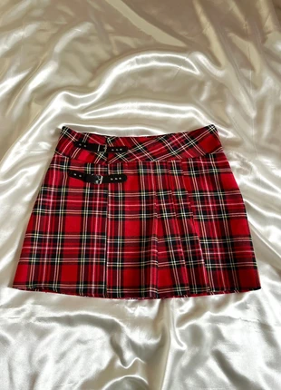 Mini jupe écossaise rouge plissée à boucles – y2k France, marca: Vintage Dressing, estado: Muito bom, tamanho: M / 38 / 10, €18.00, €19.60 inclui Proteção do Comprador Pro