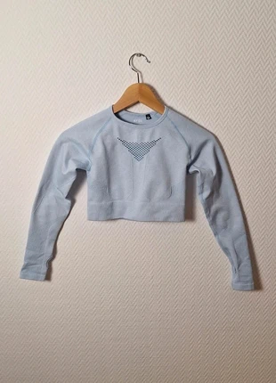 Croc top manches longues AYBL taille S couleur bleu clair, brand: AYBL, condizioni: Ottime, taglia: S / IT 40 / EU 36, €13.00, €14.35 include la Protezione acquisti Pro