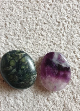 Lot 2 pierres : jaspe kambaba et fluorite, estado: Muy bueno, 8,00 €, 9,10 € Protección al comprador incluida