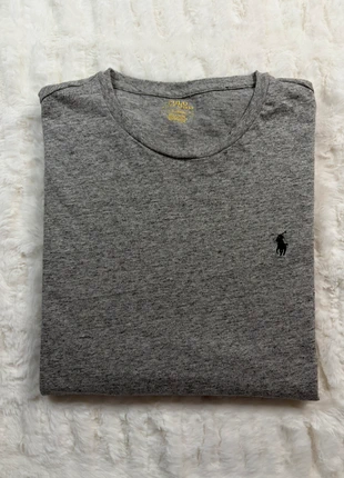 Polo Ralph Lauren T-shirt manches longues gris chiné L 100% coton logo brodé, marque: Ralph Lauren, état: Très bon état, taille: L, 20,00 €, 21,70 € Protection acheteurs incluse