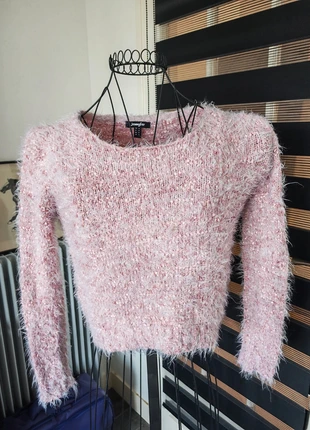 pull Jennyfer rose fluffy, marque: Jennyfer, état: Très bon état, taille: S / 36 / 8, 8,00 €, 9,10 € Protection acheteurs incluse