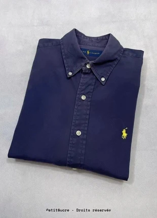 Chemise Polo Ralph Lauren Homme Bleu Marine Logo Jaune 100% coton Classic fit Straight - S /1823B, marque: Ralph Lauren, état: Très bon état, taille: S, 29,00 €, 31,15 € Protection acheteurs (Pro) incluse