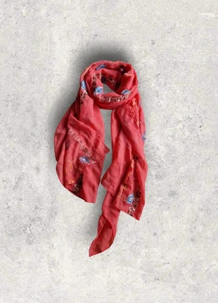 Echarpe chale corail et broderie, zustand: Sehr gut, 3,00 €, 3,85 € inklusive Vinted-Käuferschutz