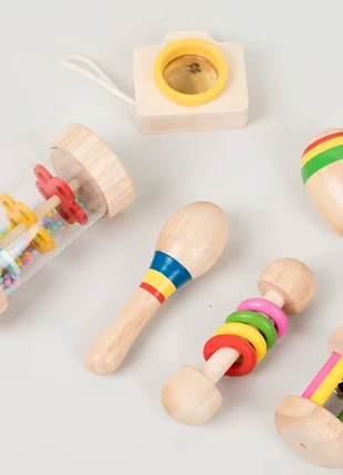 Set de hochets musicaux bébé montessori, merk: Montessori, staat: Nieuw met prijskaartje, maat: Universeel, € 16,00, € 17,50 inclusief Kopersbescherming