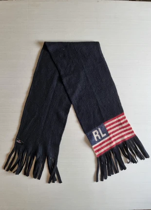 🧣 Écharpe Ralph Lauren Flag – Noir – Très Bon État, marke: Ralph Lauren, zustand: Sehr gut, 30,00 €, 32,20 € beinhaltet Vinted-Käuferschutz Pro