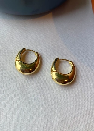 Boucle d’oreille or doré anneaux créoles inoxydable, marque: COS, état: Neuf sans étiquette, 11,00 €, 12,25 € Protection acheteurs incluse