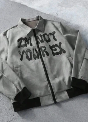 🩶 Veste grise “I’m Not Your Ex” 🩶, brand: Vintage Dressing, condition: Very good, size: M, €62.99, €66.84 includes Buyer Protection