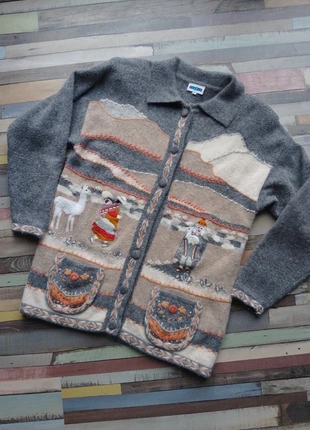 Prachtig vintage gebreid wollen vest 🎀, marque: Vintage, état: Bon état, taille: L / 40 / 12, 15,00 €, 16,45 € Protection acheteurs incluse