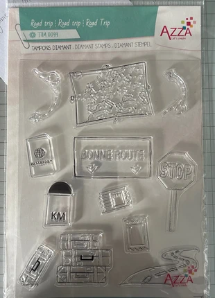 Tampon transparent « road trip » Azza, marque: Azza, état: Neuf sans étiquette, 5,00 €, 5,95 € Protection acheteurs incluse