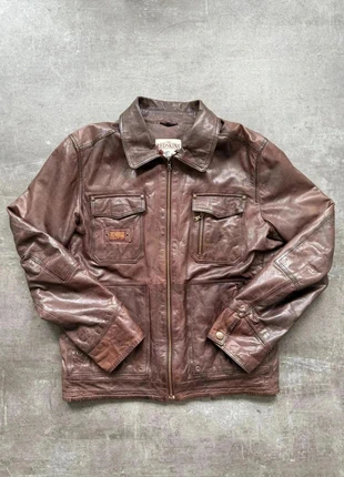 Redskins Vintage Couture rare veste en cuir homme marron intérieur à carreaux L, état: Très bon état, taille: L, 59,90 €, 63,60 € Protection acheteurs incluse