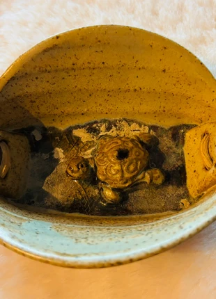 Brûleur d’encens - porte-encens en terre cuite motif tortue, merk: Fabrication Artisanale, staat: Heel goed, € 5,00, € 5,95 inclusief Kopersbescherming