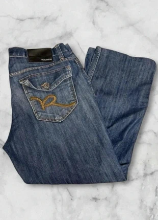 Jean Baggy Y2K Rocawear Brodé - Taille 36 - raccourci, marque: Rocawear, état: Satisfaisant, taille: S / 36 / 8, 20,00 €, 21,70 € Protection acheteurs (Pro) incluse