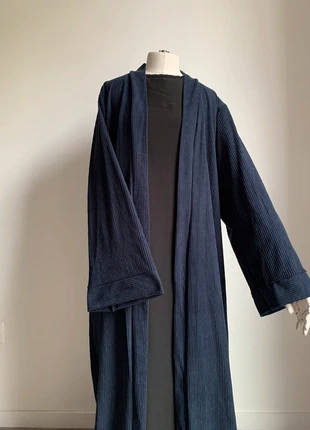 long kimono côtelé marine, état: Très bon état, taille: Taille unique, 19,00 €, 20,65 € Protection acheteurs (Pro) incluse