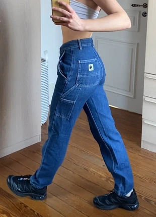 Jean carhartt bleu cargo large oversize, marca: Carhartt, estado: Muito bom, tamanho: XS / 34 / 6, €40.00, €42.70 inclui Proteção do Comprador