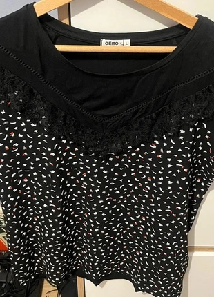 Haut Gemo taille L Large t shirt tee shirt couleur noir, brand: Gémo, condition: New without tags, size: L / 40 / 12, €1.00, €1.75 includes Buyer Protection