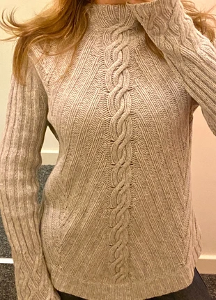 Jigsaw 100% Wool Light Grey Cable Knit Jumper Size S, brand: Jigsaw, condition: Very good, size: S / UK 8-10, £29.98, £32.18 includes Buyer Protection