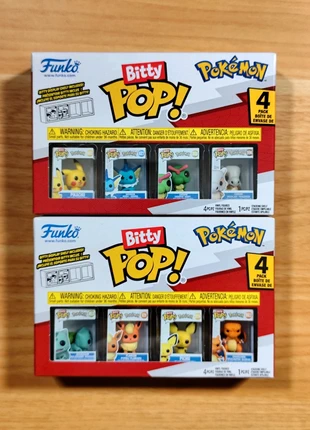 Lot De 2 Boîtes De Bitty Pop! - Pikachu, Dracaufeu, Aquali, Bulbizarre - Pokémon, marque: Funko Pop, état: Neuf avec étiquette, taille: Taille unique, 28,00 €, 30,10 € Protection acheteurs incluse