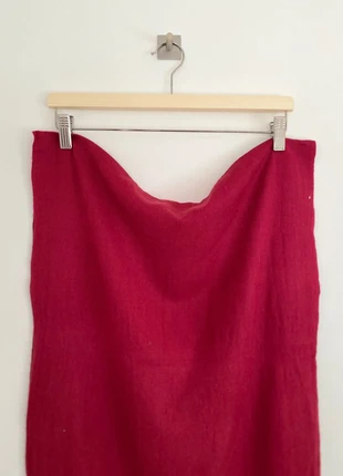 Longue écharpe bordeaux basic unie frangée en Pashmina & soie - artisanal - Népal, merk: Cachemire, staat: Heel goed, € 28,00, € 30,10 inclusief Kopersbescherming