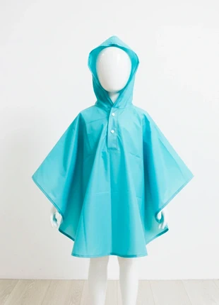 poncho imperméable enfant neuf turquoise taille unique eva à capuche boutons pression amazon, brand: Amazon, condition: New without tags, size: 4 years / 104 cm, €5.00, €5.95 includes Buyer Protection