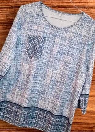 🇫🇷Très Belle Blouse pour femme bleu et blanc🇭🇰, marque: Femme, état: Très bon état, taille: XL / 42 / 14, 6,00 €, 7,00 € Protection acheteurs incluse