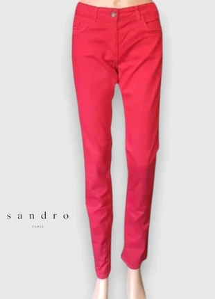 Jean rouge , Sandro ,coupe slim fit,taille basse,extensible, marque: Sandro, état: Très bon état, taille: L / 40 / 12, 16,00 €, 17,50 € Protection acheteurs (Pro) incluse