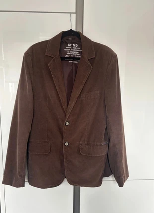 Max 'n Djune Heren Blazer Jas Bruin met Ribbels Maat L 100% Katoen, marca: Max n djune, estado: Novo sem etiquetas, tamanho: L, €40.00, €42.70 inclui Proteção do Comprador