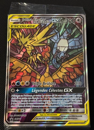 Carte Pokémon Sulfura,Electhor et Artikodin GX promo SM210, marke: Pokémon, zustand: Sehr gut, 90,00 €, 95,20 € inklusive Vinted-Käuferschutz