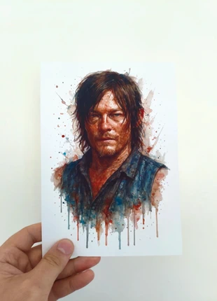 Daryl Dixon Watercolor Style Digital Print (A5) - The Walking Dead, brand: The Walking Dead, condition: New without tags, £3.50, £4.38 includes Buyer Protection
