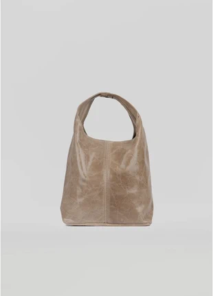 Sac cabas en cuir véritable effet vieilli beige sable tendance bohème, brand: Boutique indépendante, condition: New with tags, €34.90, €37.35 includes Buyer Protection Pro