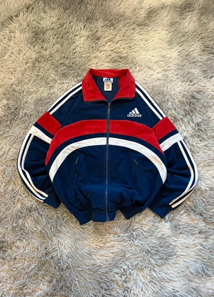 Adidas Navy Red White Full Zip-Up Track Jacket 90s Vintage Y2K Embroidered Logo, marque: adidas, état: Très bon état, taille: S, 39,95 €, 42,65 € Protection acheteurs incluse