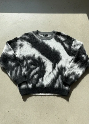 🖤 Pull Shaggy Noir & Blanc – Streetwear / Hiver / Oversize / Tendance, brand: Nova Street Atelier, condition: Very good, size: M, €48.90, €52.05 includes Buyer Protection