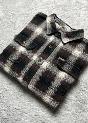 Veste chemise Orvis Taille L épaisse, tartan marron/noir 100% coton - poches latérales, marca: Orvis, estado: Muito bom, tamanho: L, €29.90, €32.10 inclui Proteção do Comprador