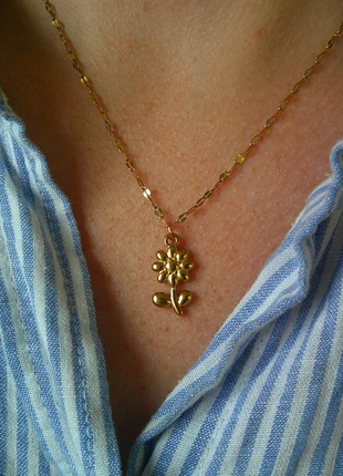 La jolie marguerite 🌟 harmonie florale 🌟 collier acier inoxydable réglable ajustable doré, marque: acier inoxydable, état: Très bon état, 8,00 €, 9,10 € Protection acheteurs (Pro) incluse