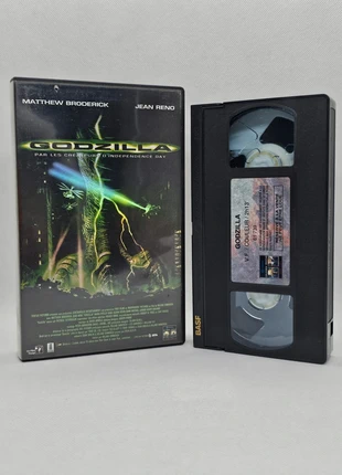 Godzilla VHS, Film Science-Fiction, basf NRJ, 1998, Jean Reno, staat: Goed, € 4,99, € 5,94 inclusief Kopersbescherming Pro