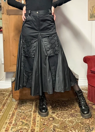 Magnifique jupe longue noire bimatiere lacée style corset vintage softgoth punk 90s 38 M, marque: Vintage Dressing, état: Très bon état, taille: M / 38 / 10, 20,00 €, 21,70 € Protection acheteurs (Pro) incluse