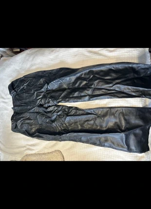 Topshop Petite Black Leather Trousers – Size 14, brand: Topshop, condition: Very good, size: M / UK 12-14, £4.00, £4.90 includes Buyer Protection