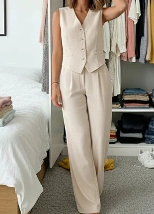 Ensemble costume chic beige - femme taille S, marke: Luma Voilée, zustand: Sehr gut, größe: S / 36 / 8, 39,90 €, 42,60 € inklusive Vinted-Käuferschutz