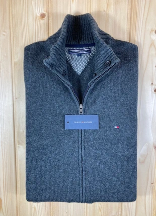 Pull Gilet Laine Agneau Full Zip Tommy Hilfiger | 100% Lambswool Gris M Homme | #TH50, brand: Tommy Hilfiger, condition: Very good, size: M, €45.00, €47.95 includes Buyer Protection Pro