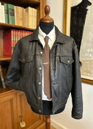 Giacca Oakwood Trucker in pelle di vacchetta size M/L, marque: OAKWOOD, état: Très bon état, taille: M, 125,00 €, 131,95 € Protection acheteurs incluse