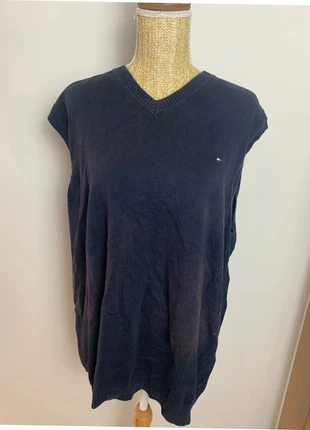 Pull sans manches Tommy Hilfiger Marine - taille XXL Homme - taché, marque: Tommy Hilfiger, état: Bon état, taille: XXL, 3,00 €, 3,85 € Protection acheteurs (Pro) incluse