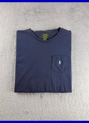 T-shirt Ralph Lauren Gris Poche Logo Brodé Bleu Taille M, marque: Ralph Lauren, état: Très bon état, taille: M, 12,00 €, 13,30 € Protection acheteurs incluse