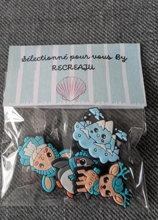 Sachet de 4 Jibbitz Édition de Noël 🎅, marque: RECREAJU, état: Neuf avec étiquette, taille: Taille unique, 4,50 €, 5,43 € Protection acheteurs (Pro) incluse