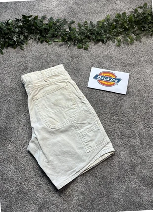 Short Dickies blanc taches peinture, cargo vintage, W32, FR 42, 100% coton, marque: Dickies, état: Bon état, taille: W32 | FR 42, 3,95 €, 4,85 € Protection acheteurs incluse