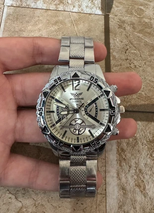 Luxury Silver Zhowe Quartz Men's Watch - Bold & Stylish Design, brand: Zhowe, condition: New without tags, size: One size, £5.99, £6.99 includes Buyer Protection