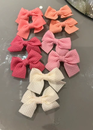 Pink & cream hair bows x 10 new, brand: Shein, condition: New with tags, £1.50, £1.92 includes Buyer Protection