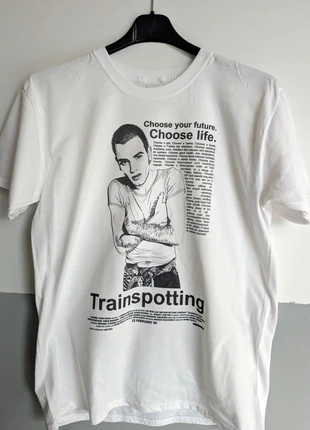 T-shirt bianca | Trainspotting, marque: nobrand, état: Très bon état, taille: M, 13,00 €, 14,35 € Protection acheteurs (Pro) incluse