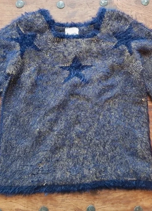 Liu Jo trui blauw-goud met ster – maat S – Made in Italy, merk: Liu Jo, staat: Heel goed, maat: S / 36 / 8, € 35,00, € 37,45 inclusief Kopersbescherming