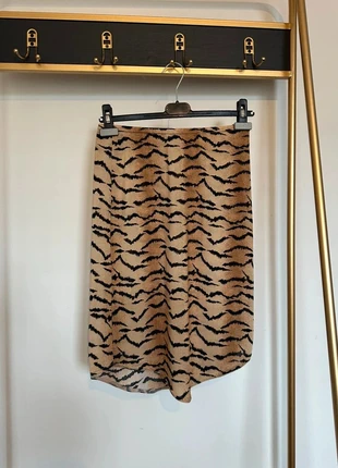 <3 Vintage tijgerprint midi-rok – Y2K vibes!, merk: Vintage Dressing, staat: Heel goed, maat: M / 38 / 10, € 4,99, € 5,94 inclusief Kopersbescherming