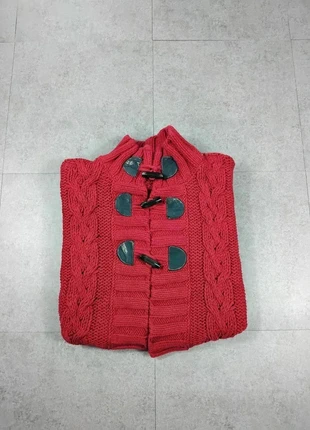 Gilet - Manche courte - Col rond - Torsadé - Rouge - Coton - Taille L - #48, marca: Vintage Dressing, estado: Muito bom, tamanho: L / 40 / 12, €10.00, €11.20 inclui Proteção do Comprador